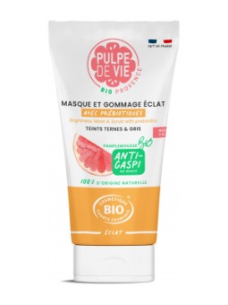 Masque et gommage éclat avec prébiotiques 150ml Pulpe De Vie Herboristerie de Paris
