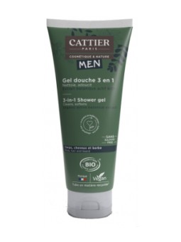 Gel douche 3 en 1 Homme 200ml Cattier Herboristerie de Paris