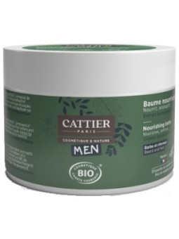 Baume nourrissant barbe et cheveux Homme 90g Cattier Herboristerie de Paris