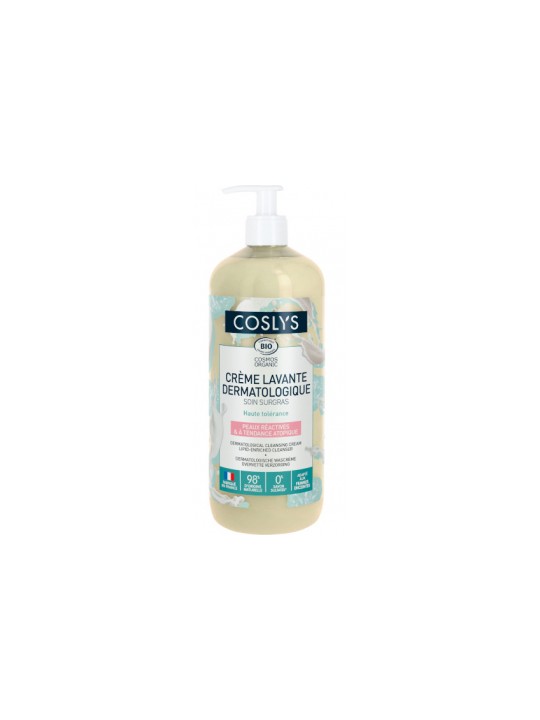 Crème lavante dermatologique 1L Coslys Herboristerie de Paris haute tolérance peau réactive et atopique