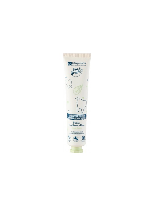 Dentifrice WonderWhite Menthe Charbon Actif 75ml La Saponaria Herboristerie de Paris