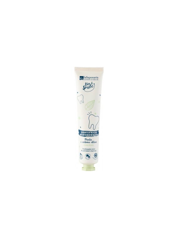 Dentifrice WonderWhite Menthe Charbon Actif 75ml La Saponaria Herboristerie de Paris