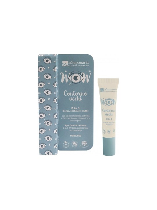 Crème Contour des Yeux 3en1 WOW 15ml La Saponaria Herboristerie de Paris