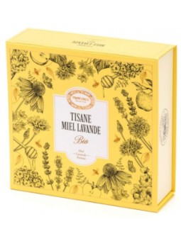 Coffret tisane Miel Lavande bio 20 sachets Provence D Antan Herboristerie de Paris