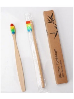 Brosse à  dents Adulte Arc en ciel x1 Le Monde du Bio Herboristerie de Paris