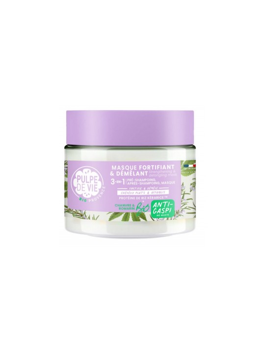 Masque cheveux 3 en 1 fortifiant et démélant 300ml Pulpe De Vie Herboristerie de Paris