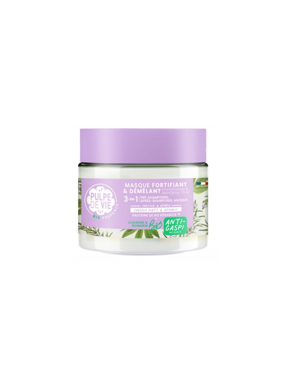 Masque cheveux 3 en 1 fortifiant et démélant 300ml Pulpe De Vie Herboristerie de Paris