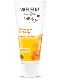 Crème pour le change bébé Calendula sans parfum 75ml Weleda