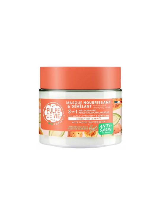 Masque cheveux 3 en 1 nourrissant et démélant 300ml Pulpe De Vie Herboristerie de Paris