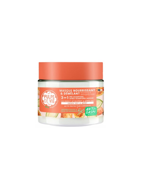 Masque cheveux 3 en 1 nourrissant et démélant 300ml Pulpe De Vie Herboristerie de Paris
