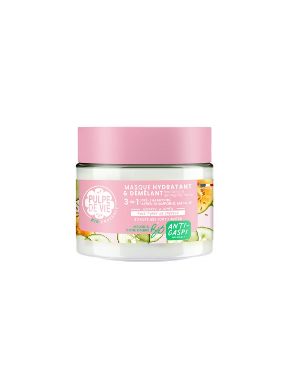 Masque cheveux 3 en 1 hydratant et démélant 300ml Pulpe De Vie Herboristerie de Paris