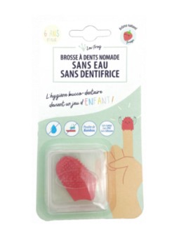 Brosse à  dents nomade enfant arà´me fraise Lov'Frog Herboristerie de Paris