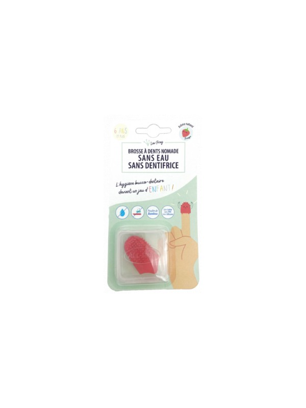Brosse à  dents nomade enfant arà´me fraise Lov'Frog Herboristerie de Paris