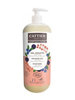 Gel douche Aloe vera Parfum Fruits des bois 1L Cattier Herboristerie de Paris