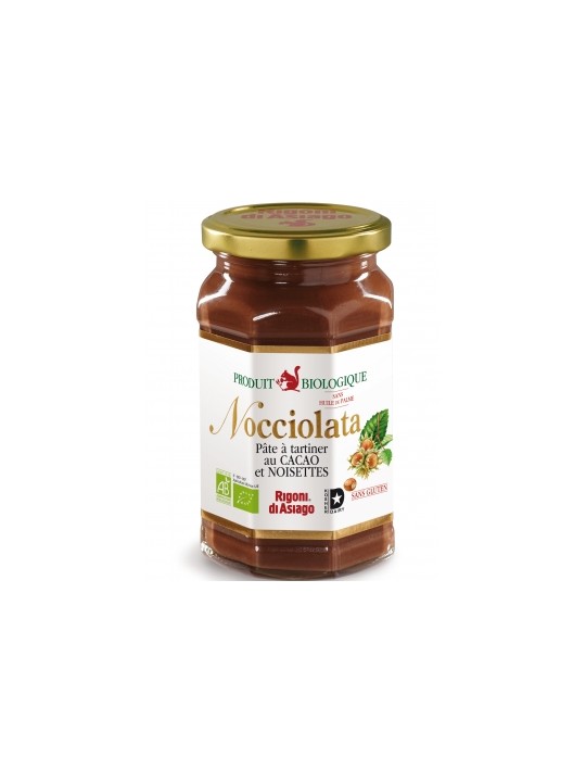 Nocciolata Pà¢te à  tartiner Bio 250g Rigoni Di Asiago Herboristerie de Paris