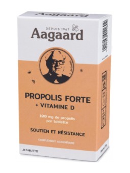 Propolis forte + vitamine D 28 tablettes Aagaard Herboristerie de Paris