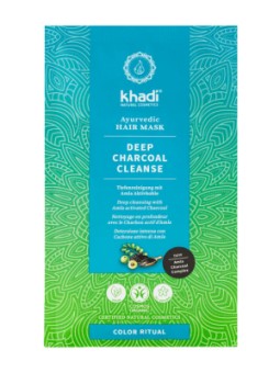 Masque capillaire Ayurvédique Deep Charcoal Cleanse 50g Khadi Herboristerie de Paris