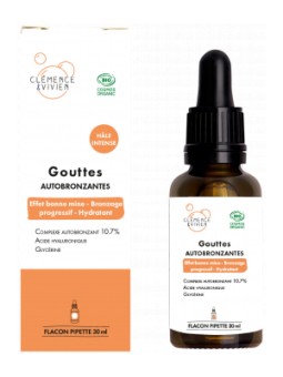 Gouttes autobronzantes hà¢le intense 30ml Clemence et Vivien Herboristerie de Paris