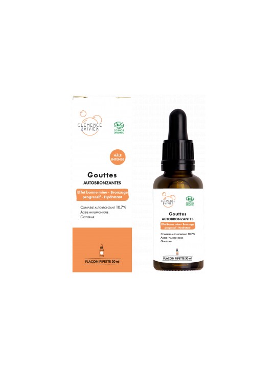 Gouttes autobronzantes hà¢le intense 30ml Clemence et Vivien Herboristerie de Paris