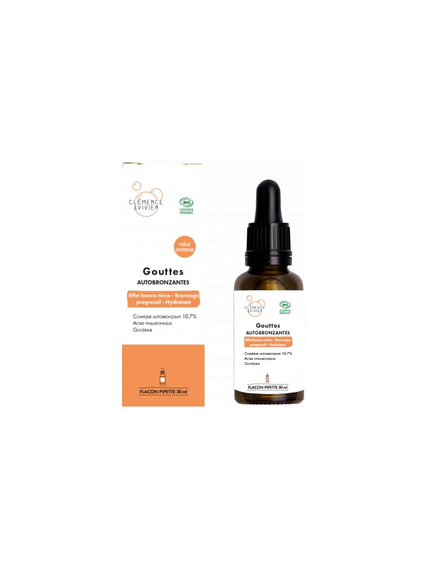 Gouttes autobronzantes hà¢le intense 30ml Clemence et Vivien Herboristerie de Paris