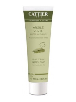 Argile verte Montmorillonite Prête à l'Emploi Tube Mini 100 ml Cattier anti rougeurs Herboristerie de paris