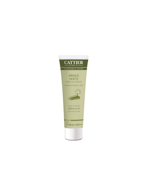 Argile verte Montmorillonite Prête à l'Emploi Tube Mini 100 ml Cattier anti rougeurs Herboristerie de paris