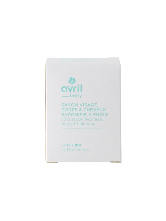 Savon à  froid visage, corps et cheveux bébé 100g Avril Herboristerie de Paris