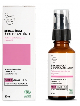 Sérum éclat acide azelaique 10% 30ml Clemence et Vivien Herboristerie de Paris