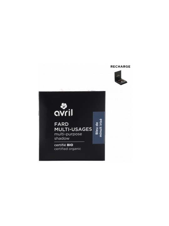 Fard à  paupières Bleu de Minuit irisé 2.5g Avril Herboristerie de Paris
