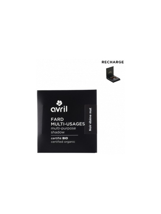 Fard à  paupières Noir ébène mat 2.5g Avril Herboristerie de Paris