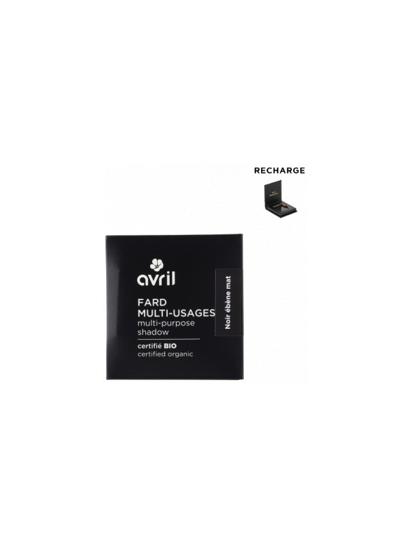 Fard à  paupières Noir ébène mat 2.5g Avril Herboristerie de Paris