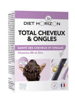 Total Cheveux et Ongles 60 comprimés Diet Horizon phanères Herboristerie de paris