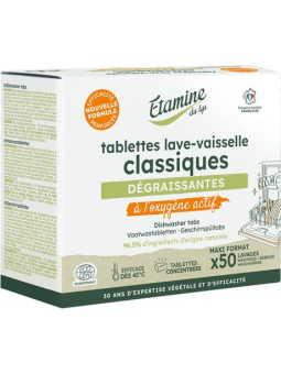 50 Tablettes lave vaisselle 1kg Etamine du Lys Herboristerie de Paris