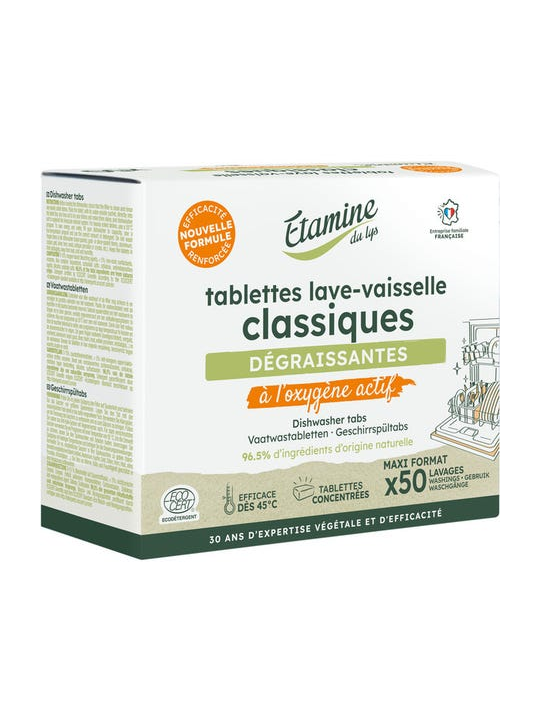 50 Tablettes lave vaisselle 1kg Etamine du Lys Herboristerie de Paris