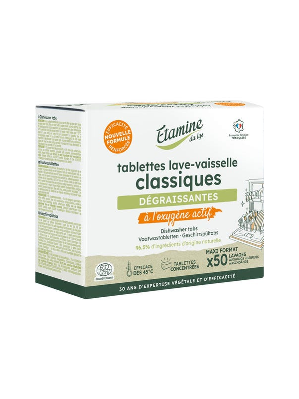 50 Tablettes lave vaisselle 1kg Etamine du Lys Herboristerie de Paris