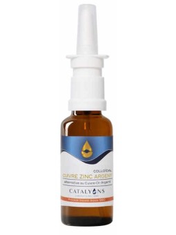 Eau de Cuivre Zinc Argent Spray 30 ml Catalyons Le cuivre contribue au fonctionnement normal du système immunitaire