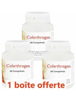 Lot de 3 Colarthrogen Collagène marin Acide hyaluronique 3x60 comprimés Monapharm 180 comprimés Herboristerie de Paris