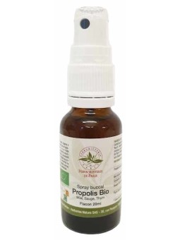 Spray Buccal Propolis bio Miel Sauge Thym 20ml Herboristerie de Paris propolis noire immunité confort respiratoire