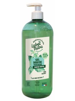 Gel douche fraîcheur 1L Label tribu Bio gel douche bio Herboristerie de paris menthe aloe vera
