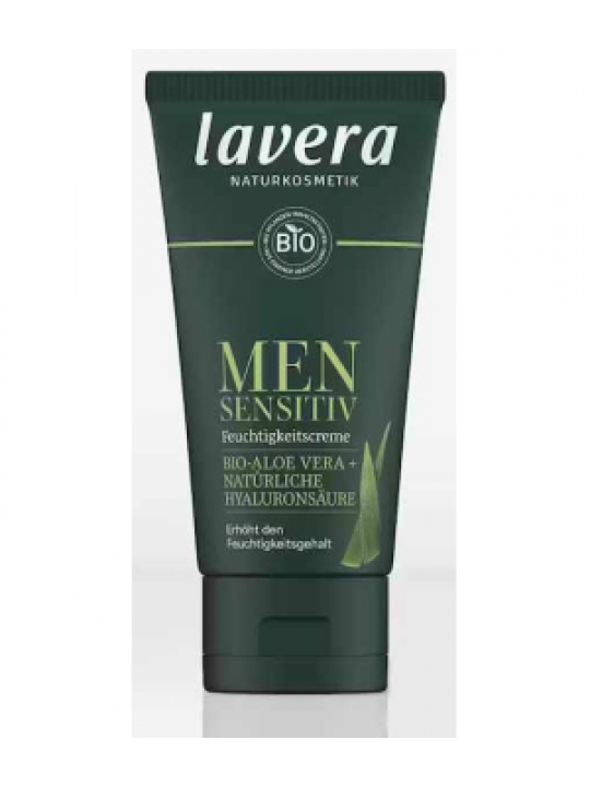 Lavera Crème hydratante Men Sensitiv 50ml aloe vera et acide hyaluronique Herboristerie de Paris