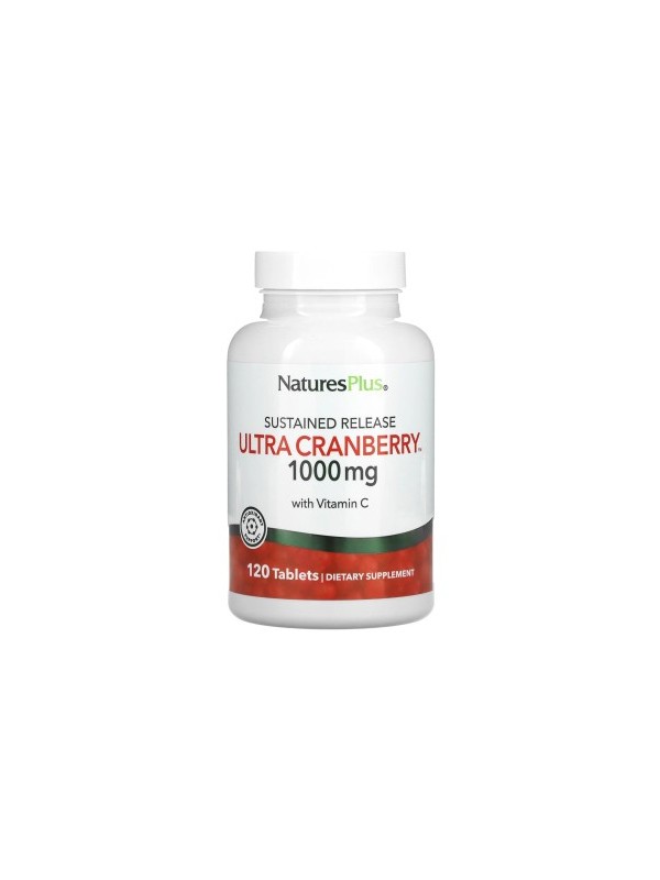 Ultra Canneberge 1000mg 120 comprimés nature's plus busserole confort urinaire Herboristerie de paris