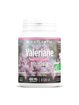 Valériane bio 400mg 200 comprimés Bio Atlantic sommeil relaxation GPH diffusion Herboristerie de paris