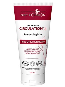Circulation 14 Gel Externe Bio Tube 150ml Diet Horizon gel cosmétique bio Herboristerie de paris