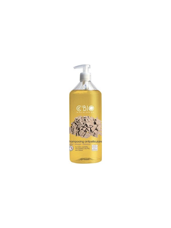 Shampoing antipelliculaire Cade Sauge Rhassoul 500ml C'bio
