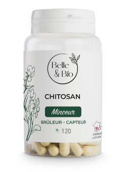 Chitosan naturel 120 gélules Belle et Bio régime silhouette chitine Herboristerie de paris