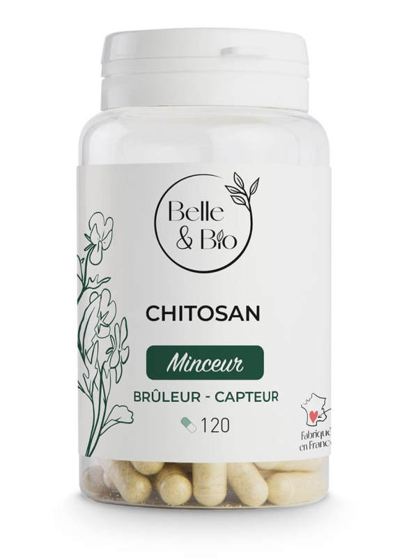 Chitosan naturel 120 gélules Belle et Bio régime silhouette chitine Herboristerie de paris