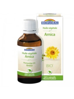 Huile végétale Bio d'Arnica 50ml Biofloral fleurs d'arnica bio Herboristerie de paris
