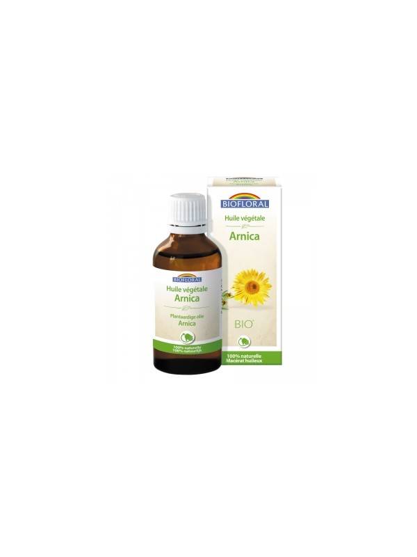 Huile végétale Bio d'Arnica 50ml Biofloral fleurs d'arnica bio Herboristerie de paris