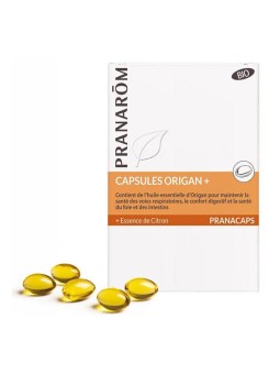 Capsules Origan + Bio 30 capsules Pranarôm défenses immunitaires Herboristerie de paris