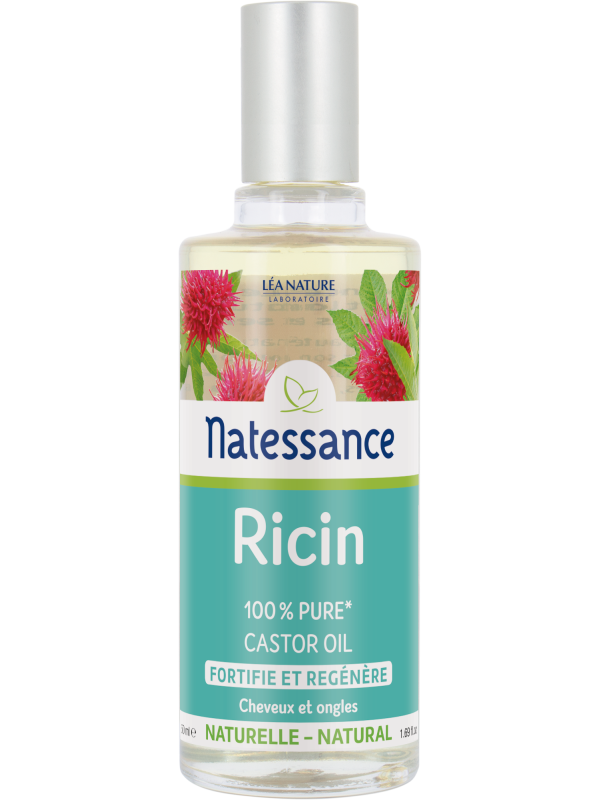 Huile de Ricin Cheveux et Ongles naturelle 50ml Natessance
